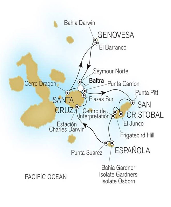 銀海郵輪加拉帕戈斯群島10天9晚探索之旅
