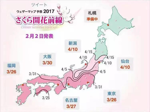  日本賞櫻倒計(jì)時(shí)，錯(cuò)過只能等明年！