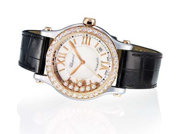 轉(zhuǎn)動(dòng)快樂(lè)光芒 Chopard Happy系列腕表