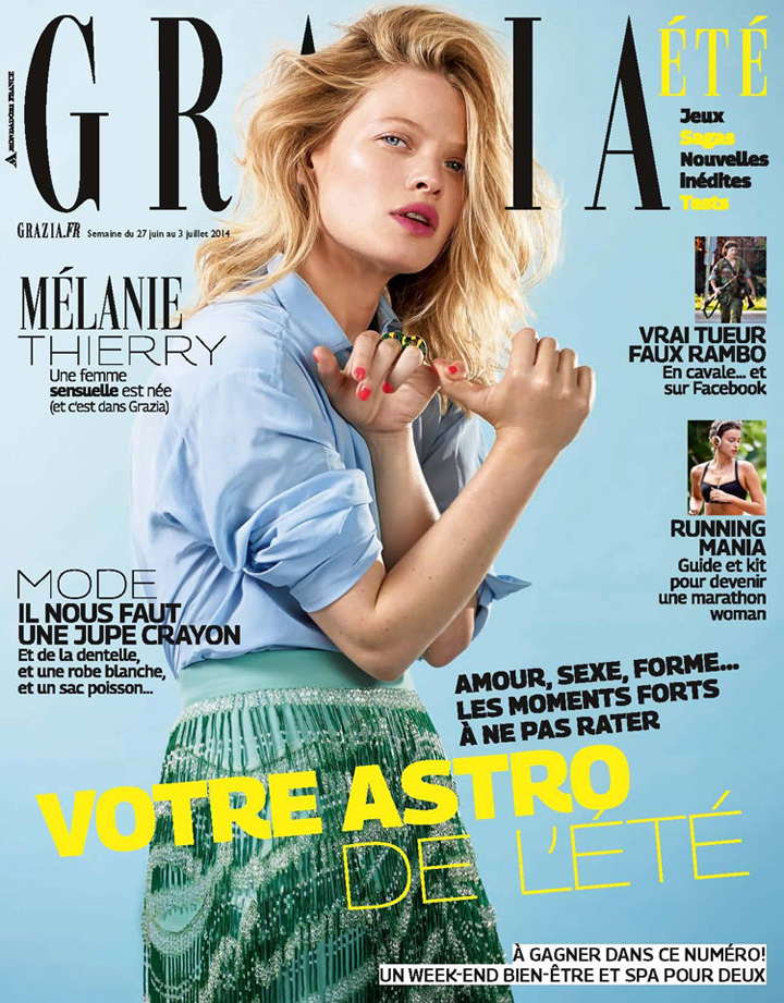 Melanie Thierry《Grazia》法國版2014年6月號