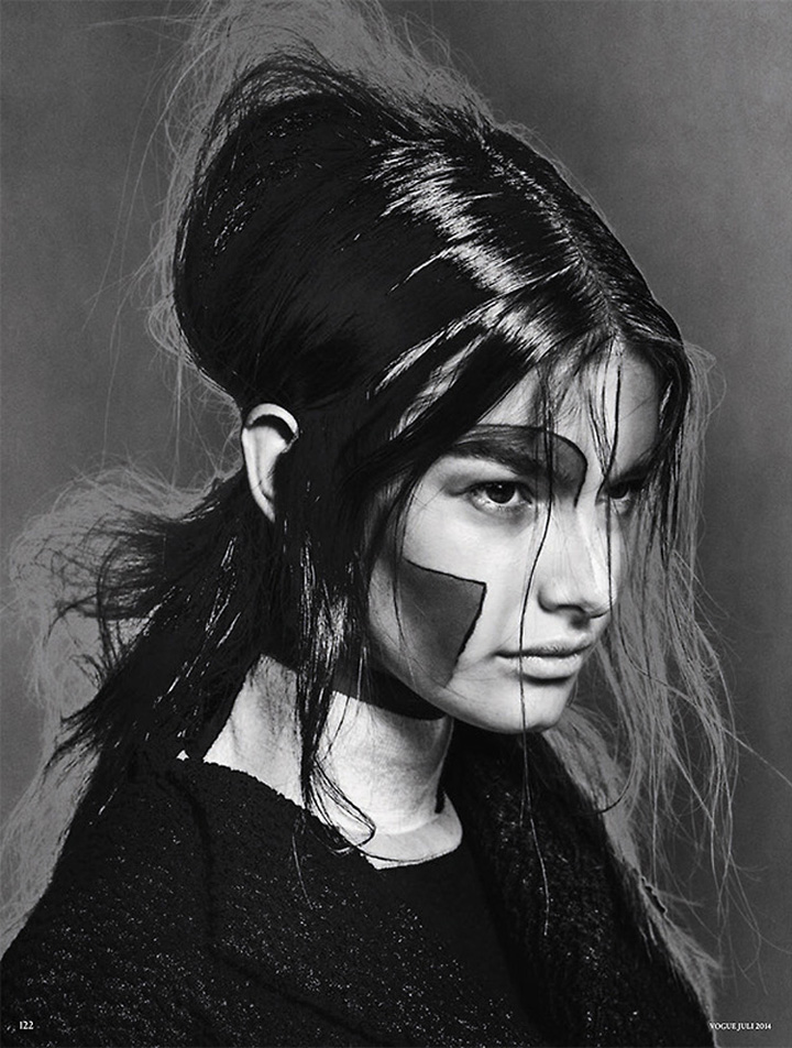 Ophelie Guillermand《Vogue》德國(guó)版2014年7月號(hào)