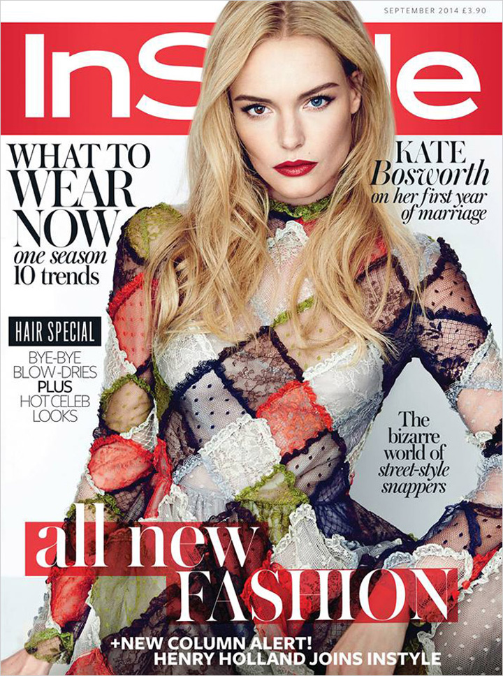 Kate Bosworth《InStyle》英國版2014年9月號