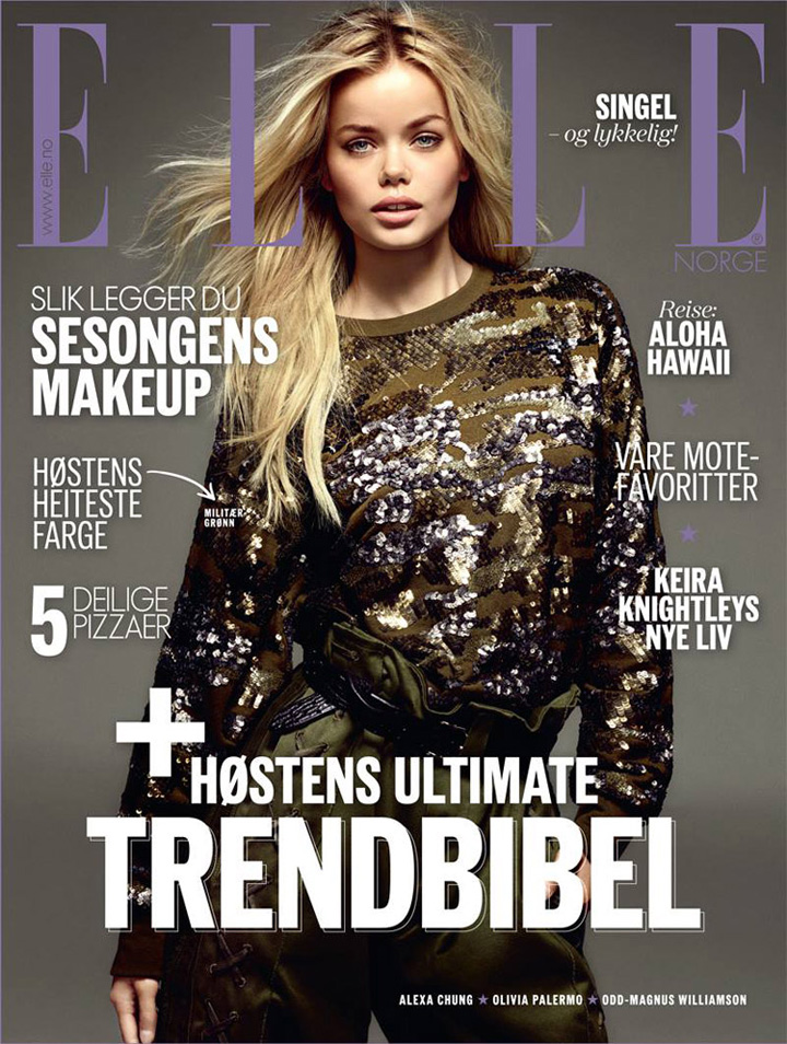 Frida Aasen《Elle》挪威版2014年9月號(hào)