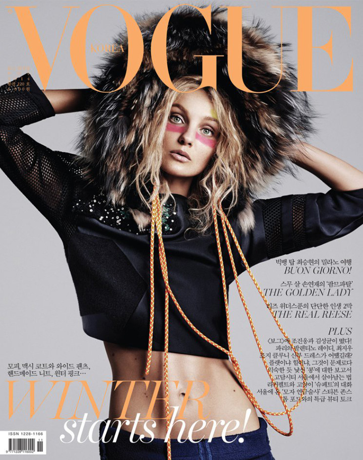 Caroline Trentini《Vogue》韓國版2014年11月號