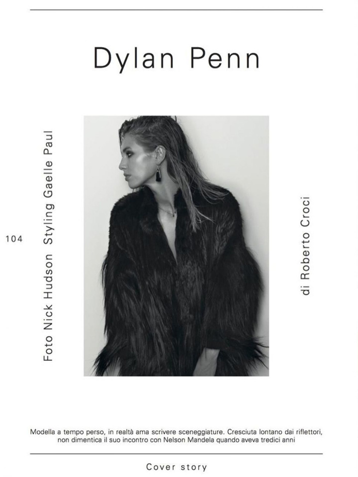 Dylan Penn《L’Officiel》意大利版2014年12月號