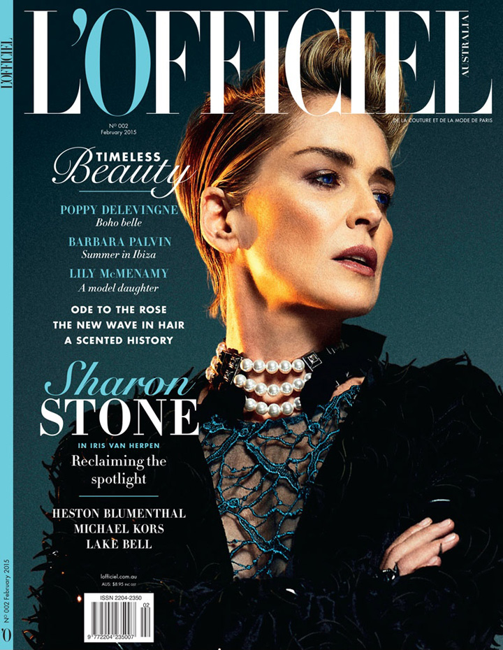 Sharon Stone《L’Officiel》澳大利亞版2015年2月號