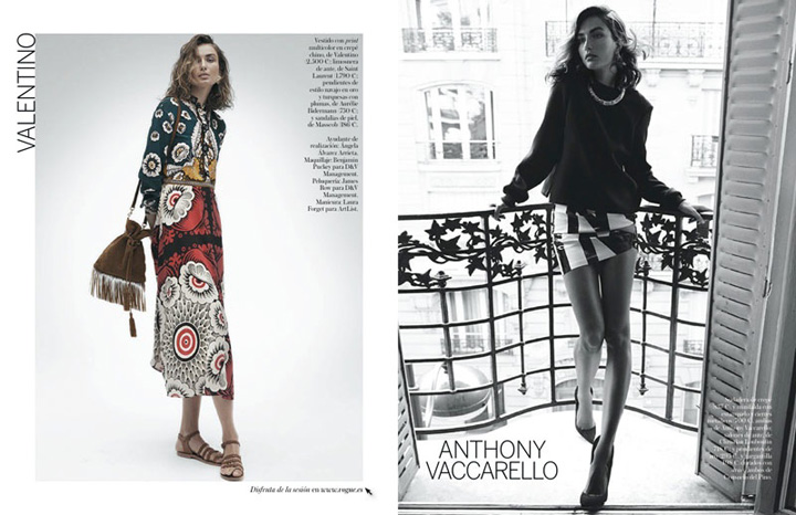 Andreea Diaconu《Vogue》西班牙版2015年2月號(hào)