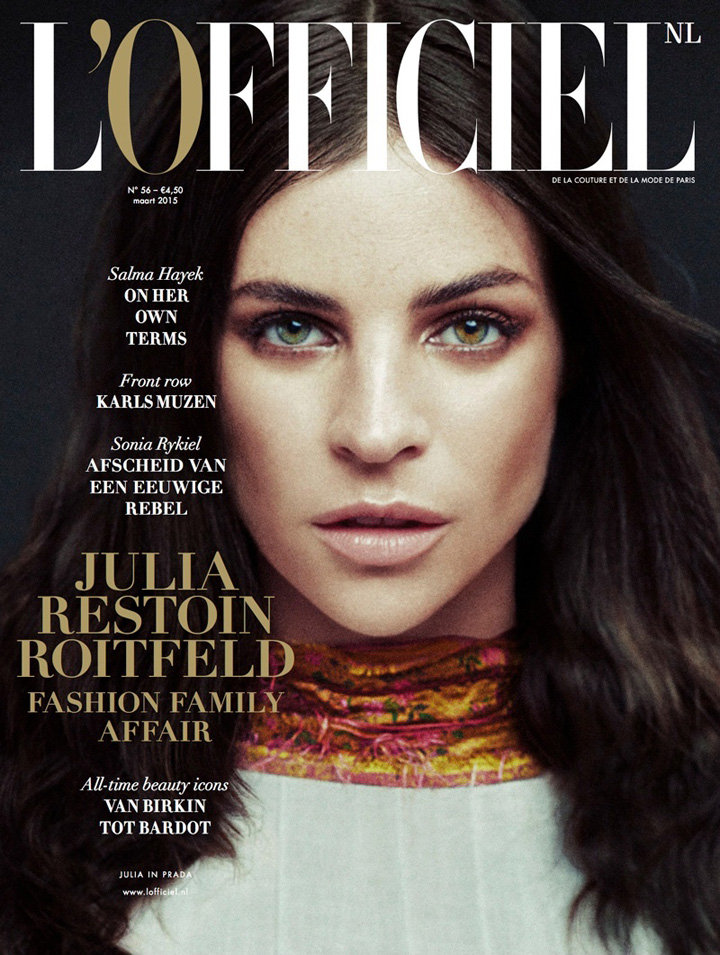 Julia Restoin Roitfeld《L’Officiel》荷蘭版2015年3月號