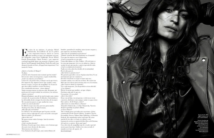 Caroline de Maigret《L’Officiel》墨西哥版2015年3月號