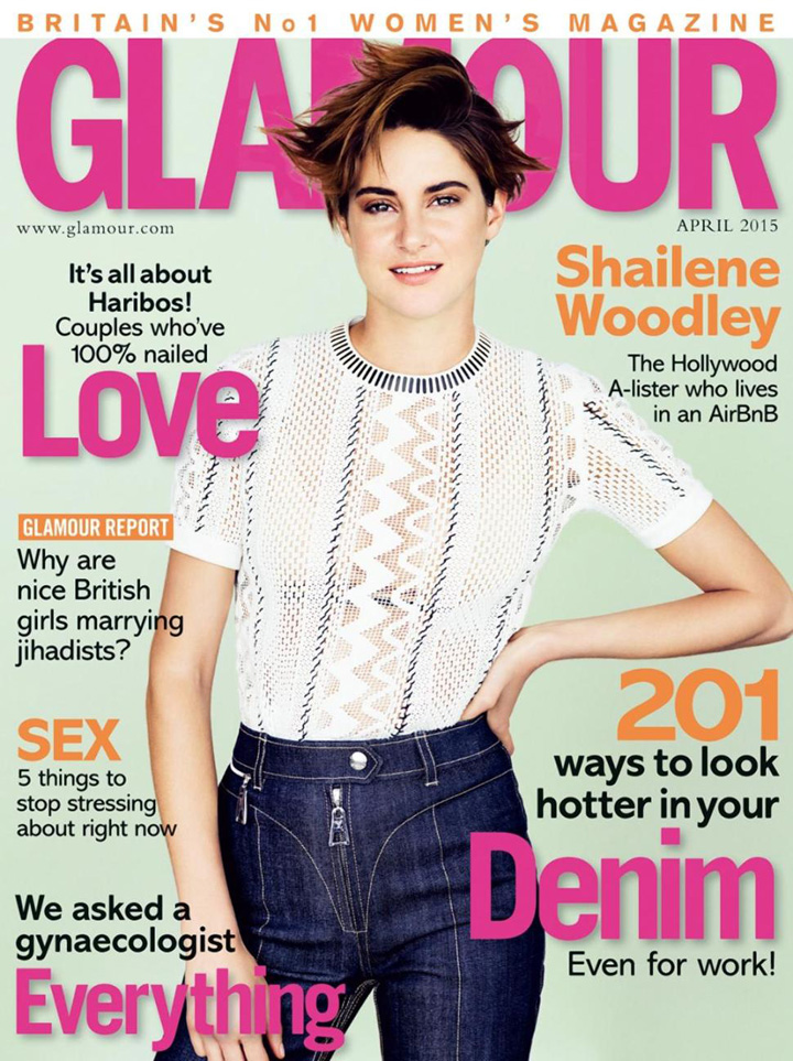 Shailene Woodley《Glamour》英國版2015年4月號