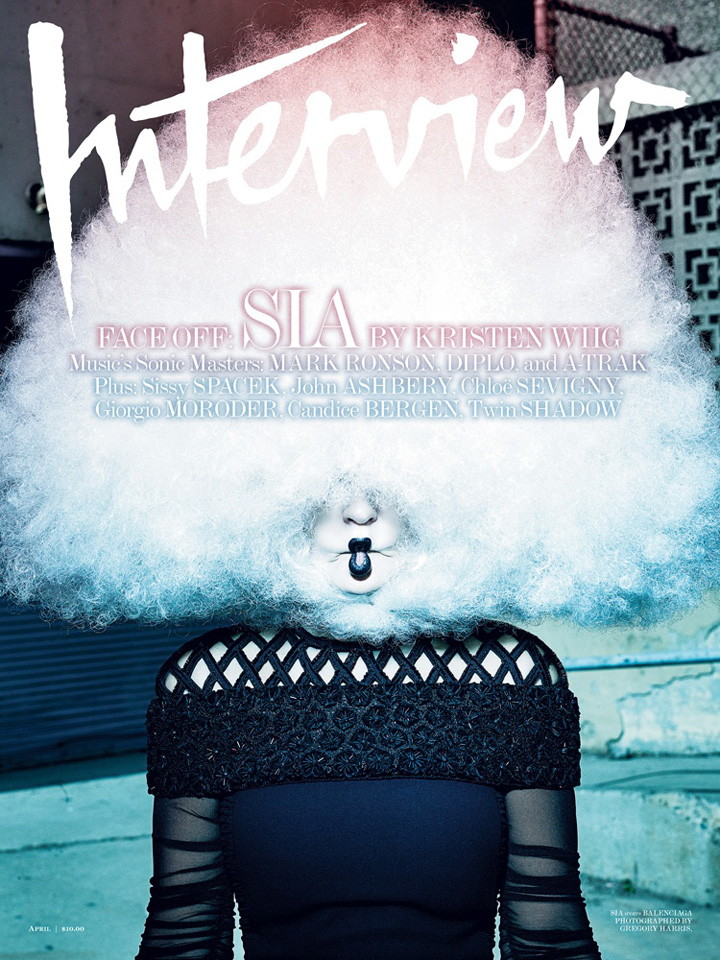 Sia《Interview》雜志2015年4月號