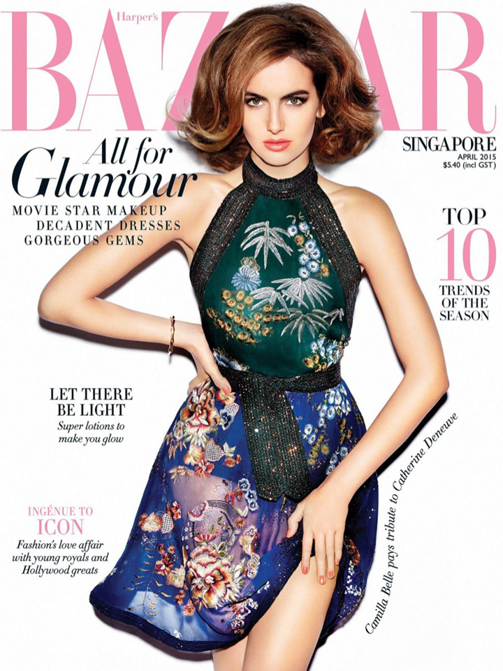 Camilla Belle《Harper’s Bazaar》新加坡版2015年4月號(hào)