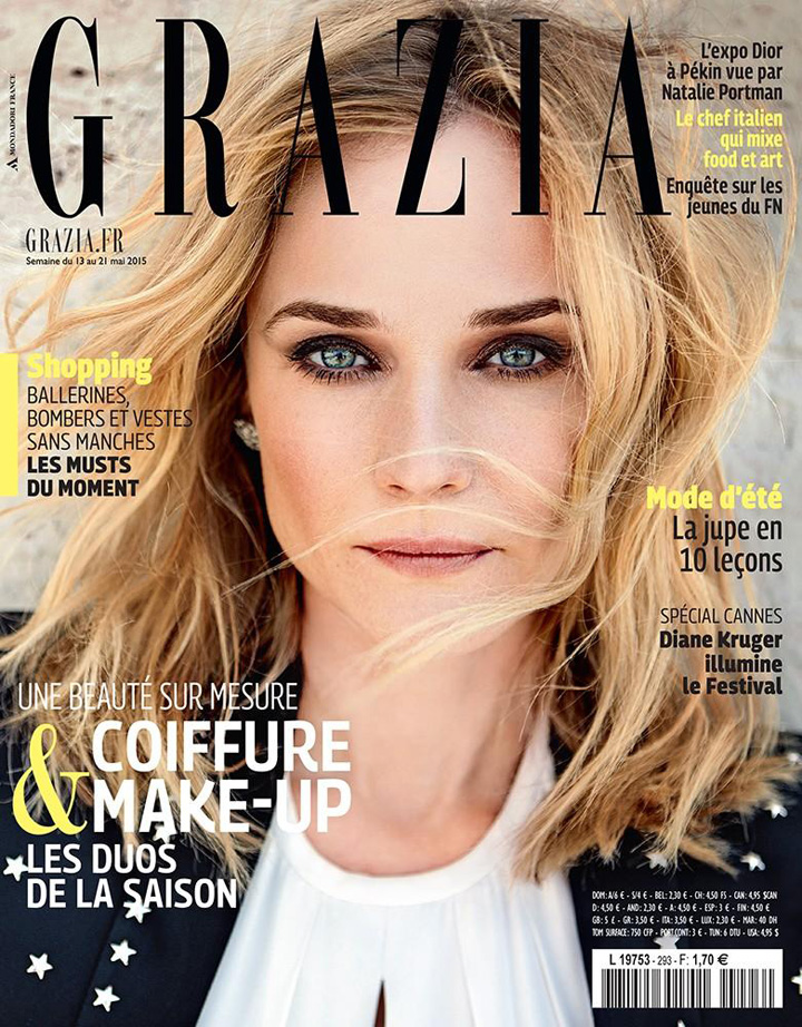 Diane Kruger《Grazia》雜志2015年5月號