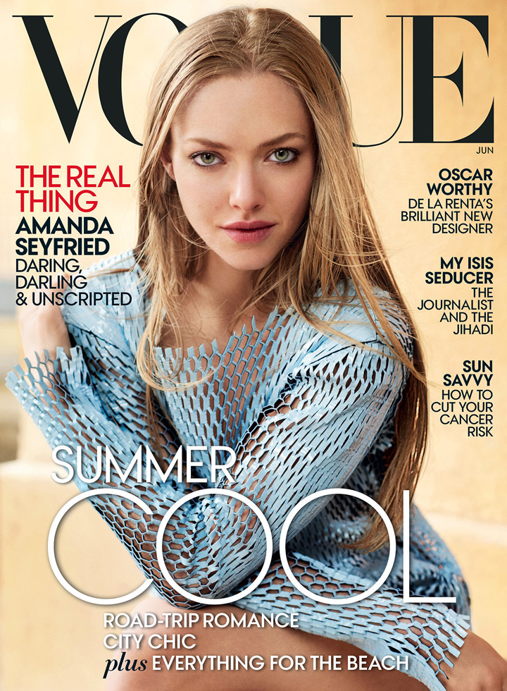 Amanda Seyfried《Vogue》美國版2015年6月號