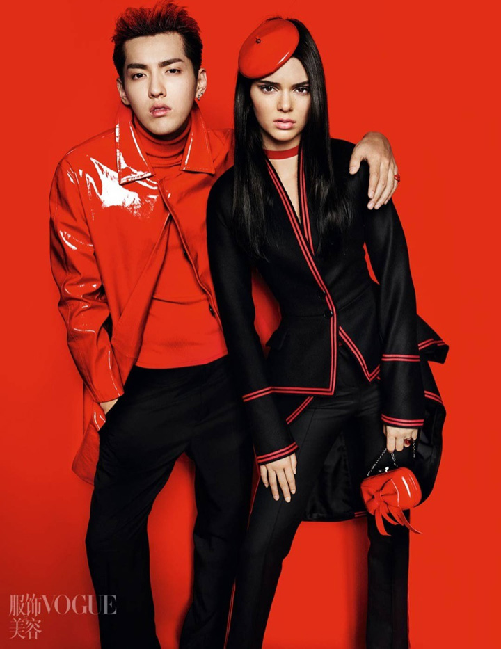 Kendall Jenner&吳亦凡《Vogue》中國版2015年7月號