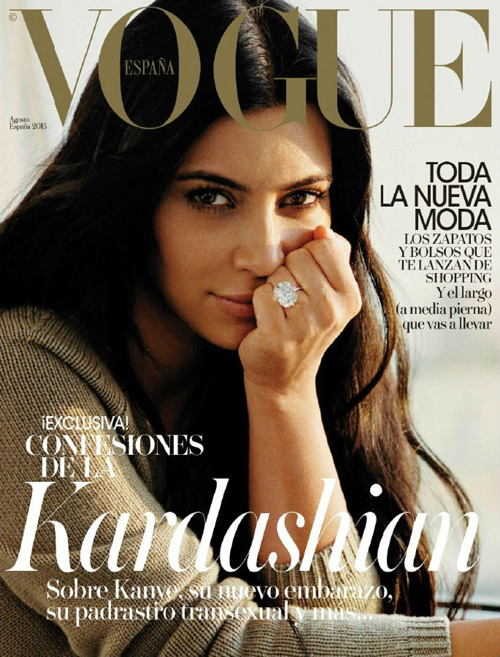 Kim Kardashian《Vogue》西班牙版2015年8月號