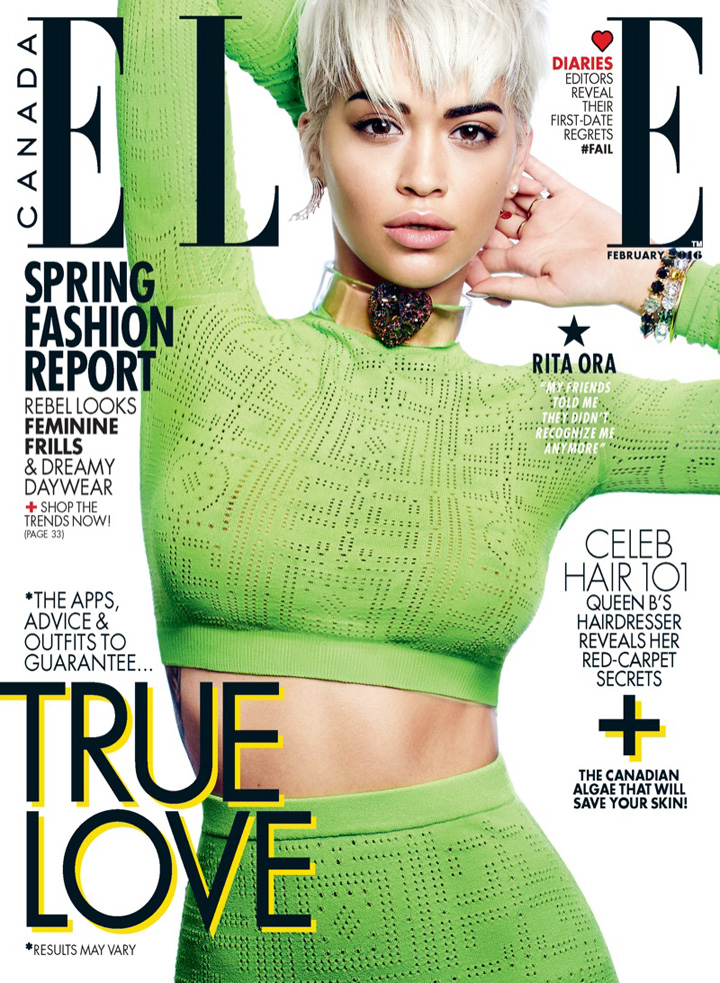 Rita Ora《Elle》加拿大版2016年2月號