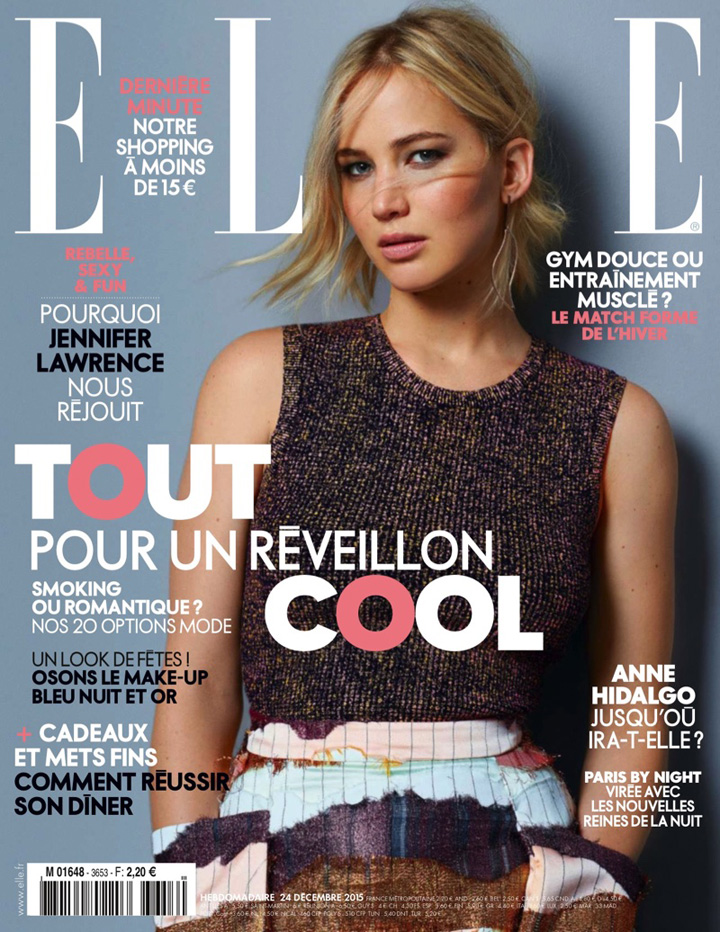 Jennifer Lawrence《Elle》法國版2015年12月號(hào)