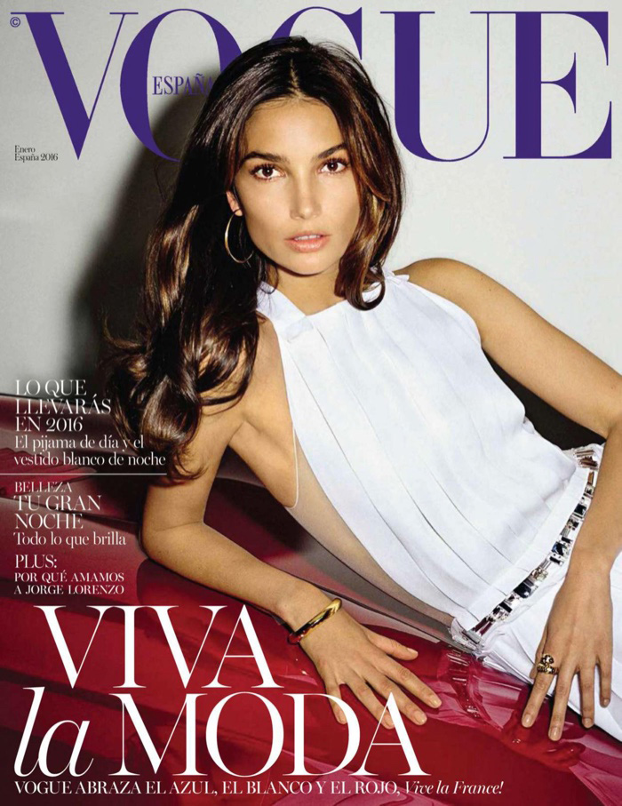 Lily Aldridge《Vogue》西班牙版2016年1月號