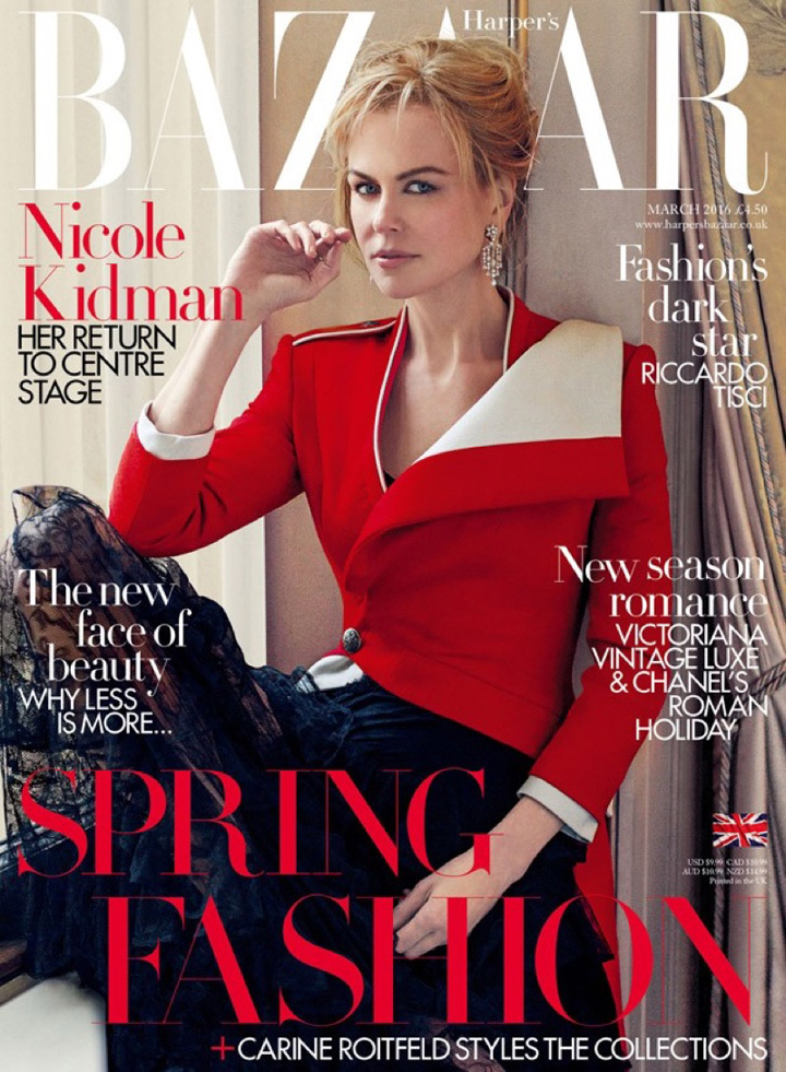 Nicole Kidman 登封面展現(xiàn)極致優(yōu)雅