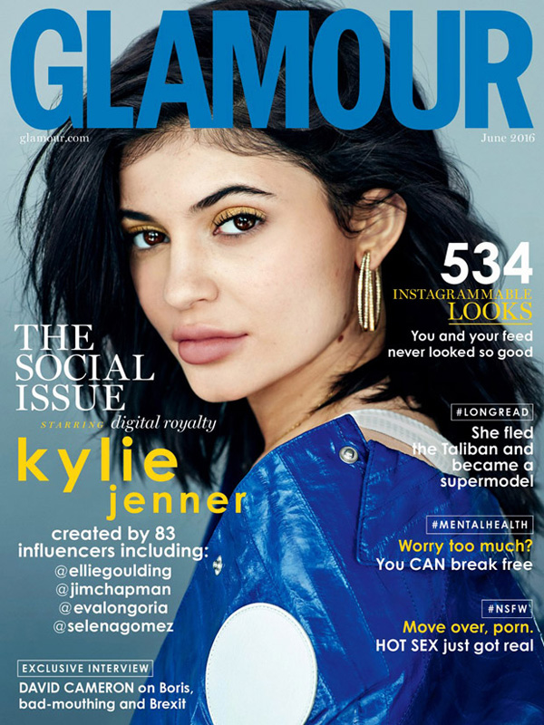 Kylie Jenner《Glamour》英國版2016年6月號(hào)