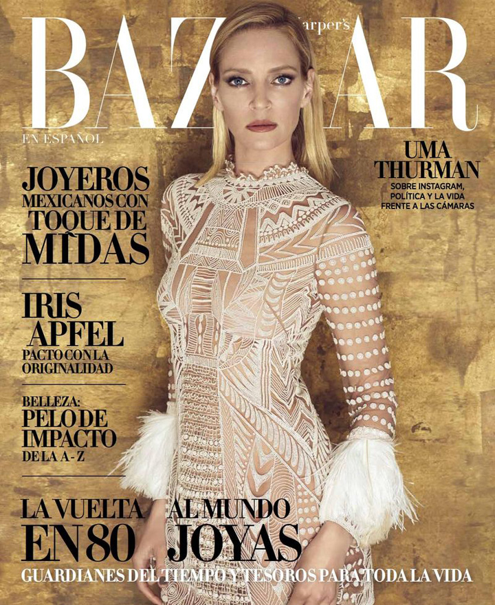 Uma Thurman《Harper's Bazaar》墨西哥版2016年5月號(hào)