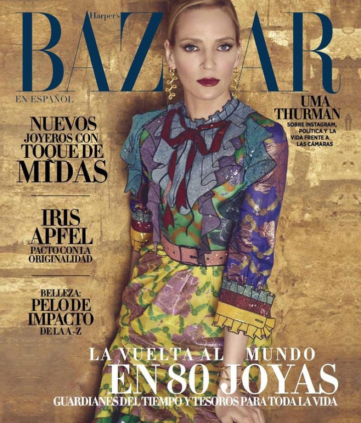 Uma Thurman《Harper's Bazaar》墨西哥版2016年5月號(hào)