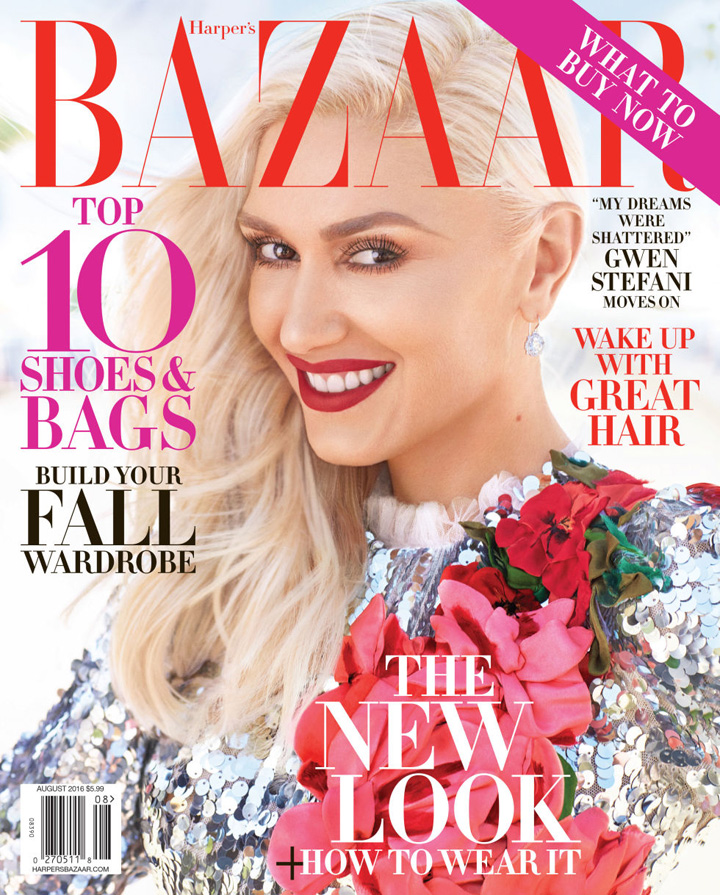 Gwen Stefani《Harper's Bazaar》美國版2016年8月號