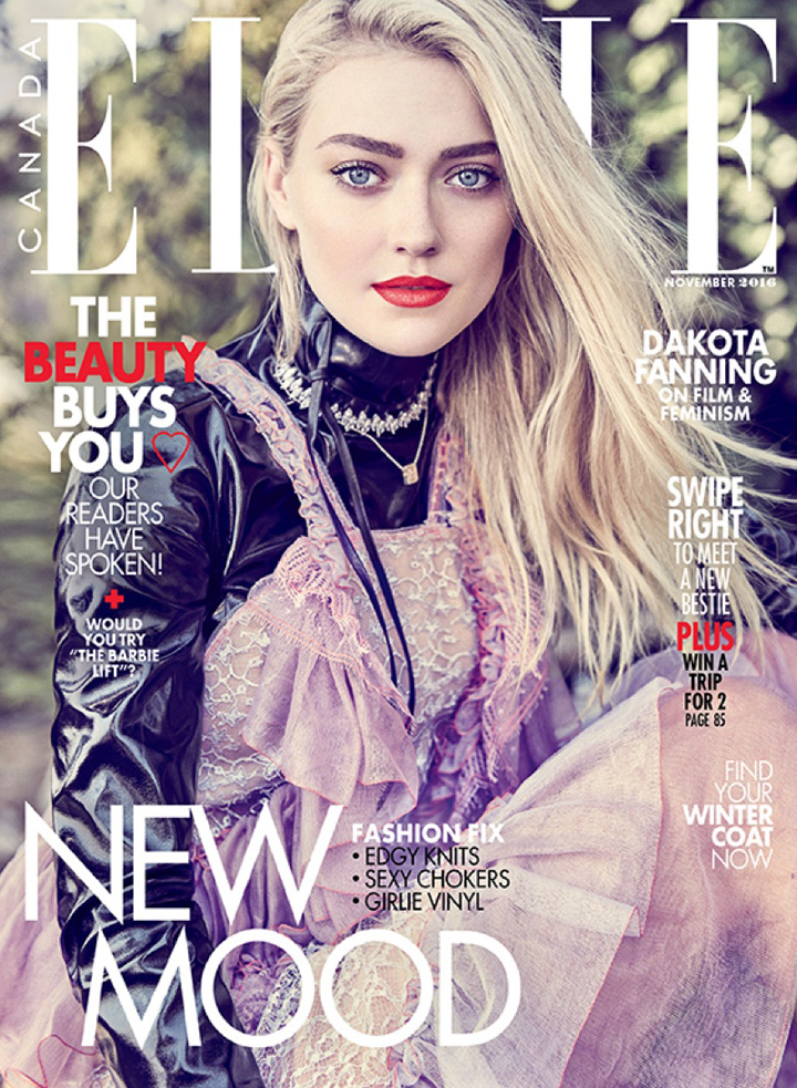 Dakota Fanning《Elle》加拿大版2016年11月號(hào)