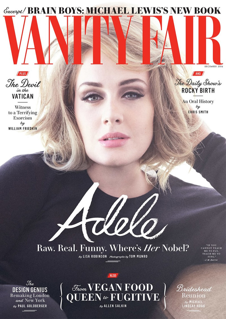 Adele《Vanity Fair》雜志2016年12月號