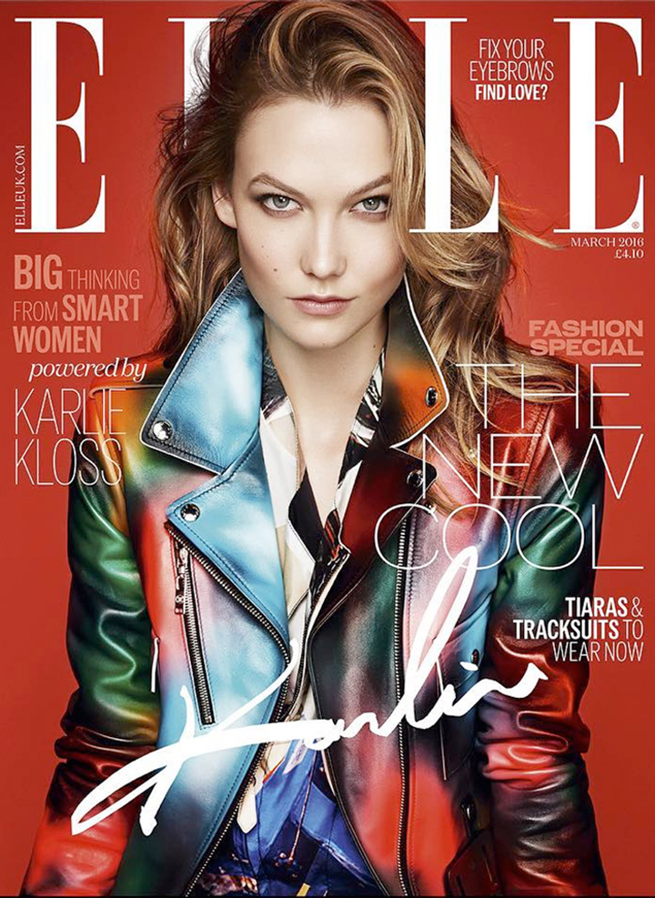 Karlie Kloss《Elle》英國(guó)版2016年3月號(hào)