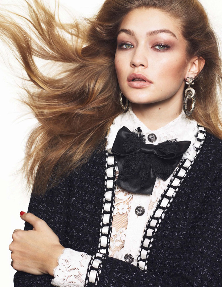 Gigi Hadid《Vogue》法國版2016年3月號(hào)