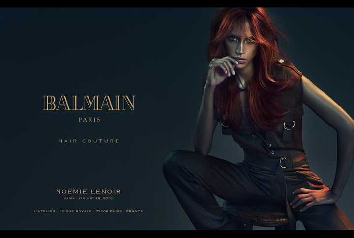 Balmain Hair Couture 2016春夏廣告大片