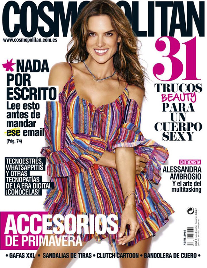 Alessandra Ambrosio《Cosmopolitan》西班牙版2016年4月號(hào)