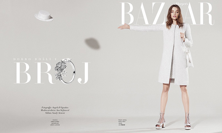 Kristine Froseth《Harper's Bazaar》塞爾維亞版2016年4月號