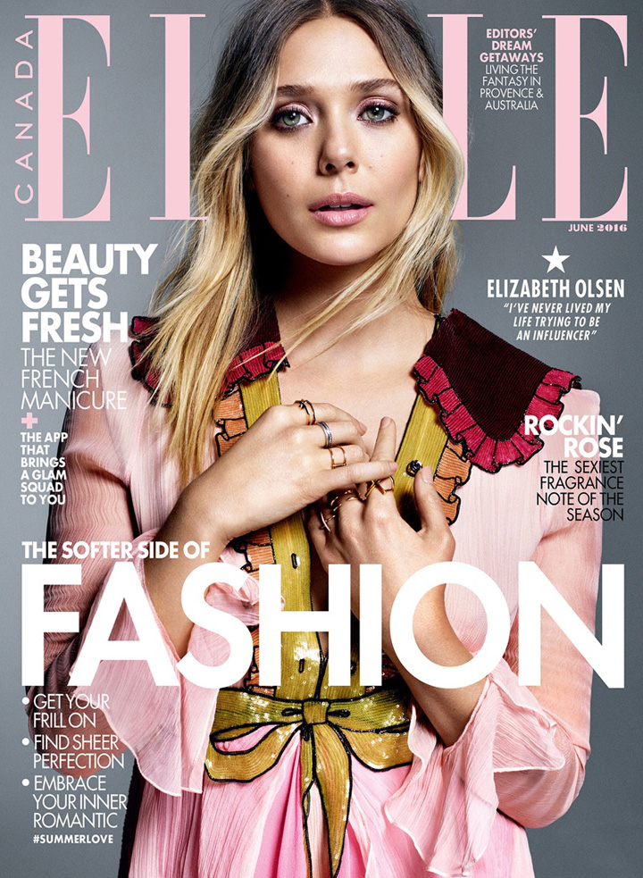 Elizabeth Olsen《Elle》加拿大版2016年6月號(hào)