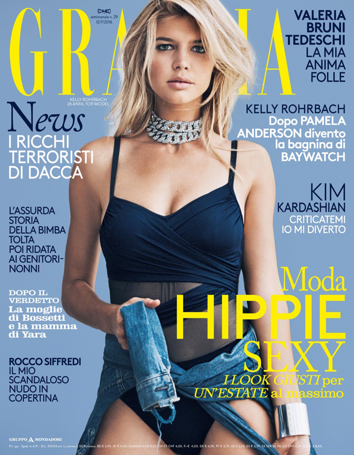 Kelly Rohrbach《Grazia》意大利版2016年7月號(hào)