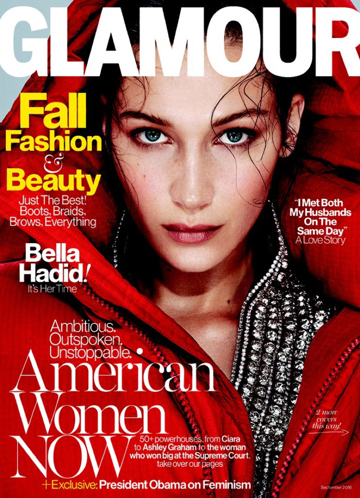 Bella Hadid《Glamour》美國版2016年9月號