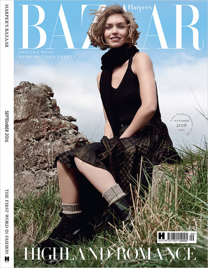 Arizona Muse《Harper's Bazaar》英國版2016年9月號