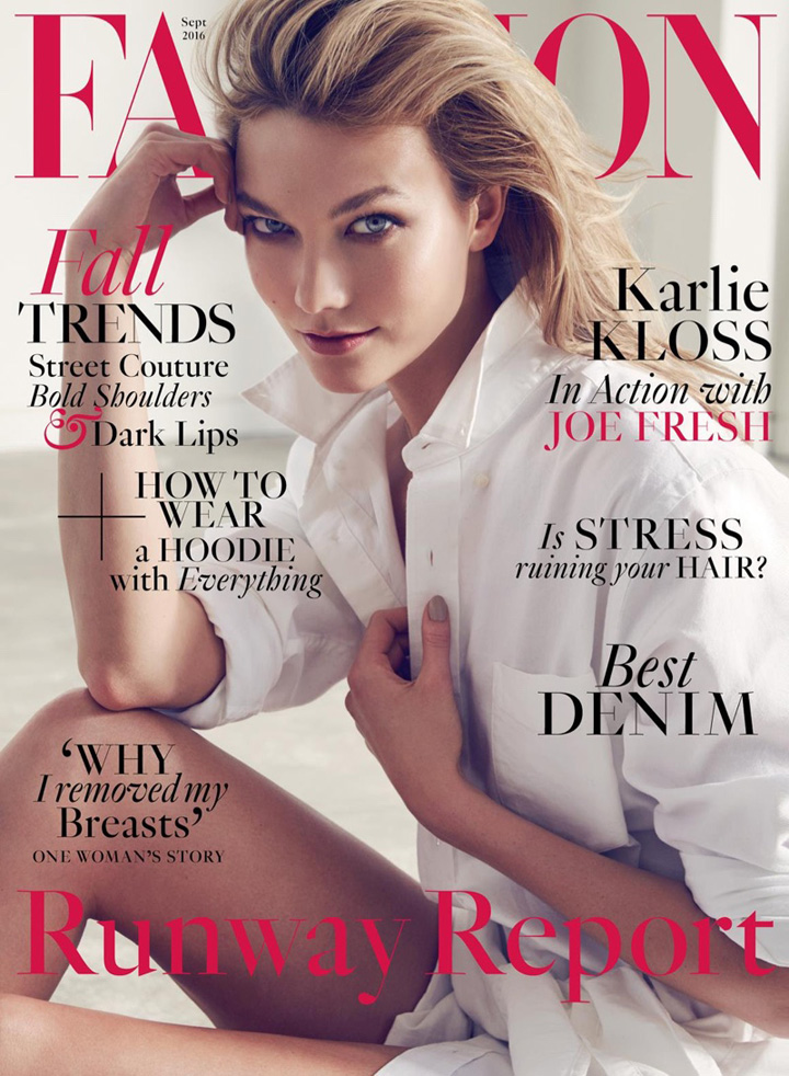 Karlie Kloss《FASHION》雜志2016年9月號