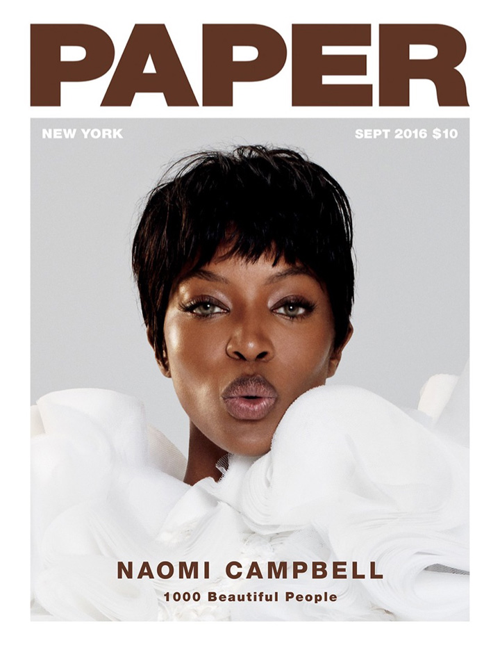 Naomi Campbell《Paper》雜志2016年9月號