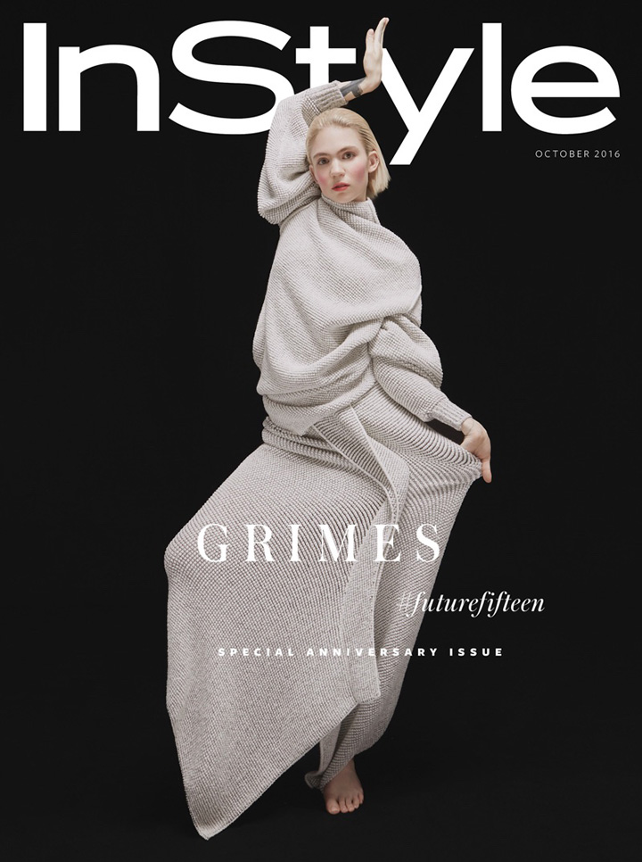 Grimes《InStyle》英國(guó)版2016年10月號(hào)