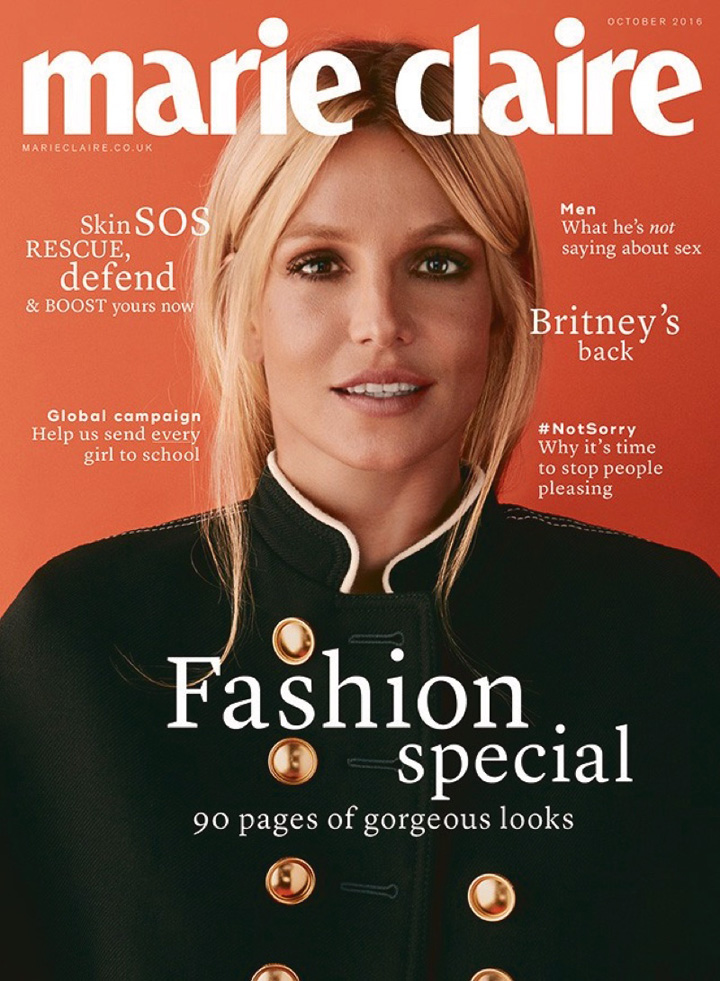 Britney Spears《Marie Claire》英國版2016年10月號