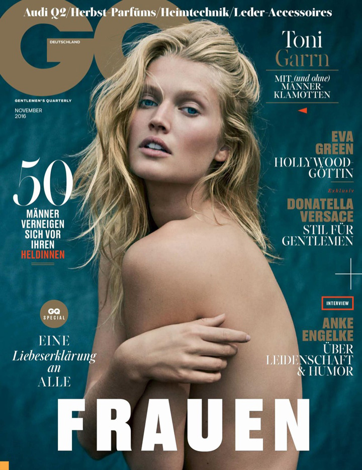 Toni Garrn《GQ》德國版2016年11月號