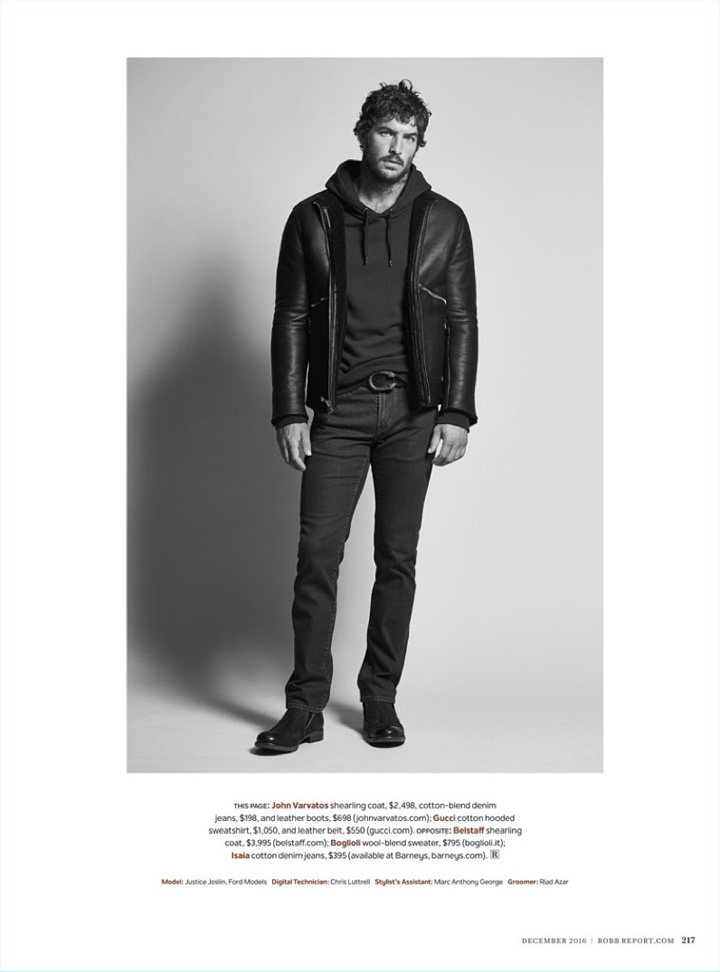 Justice Joslin《Robb Report》美國(guó)版2016年12月號(hào)