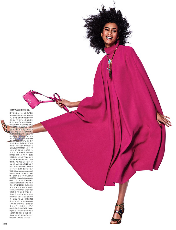 Imaan Hammam《Vogue》日本版2017年5月號(hào)