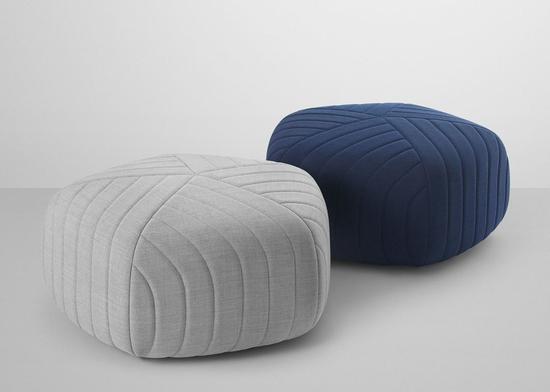 five-sided poufs by Anderssen & Voll