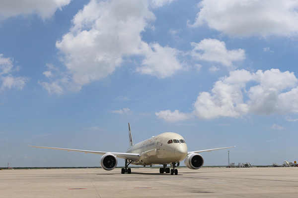 阿提哈德航空豪華夢幻客機執(zhí)飛上海航線