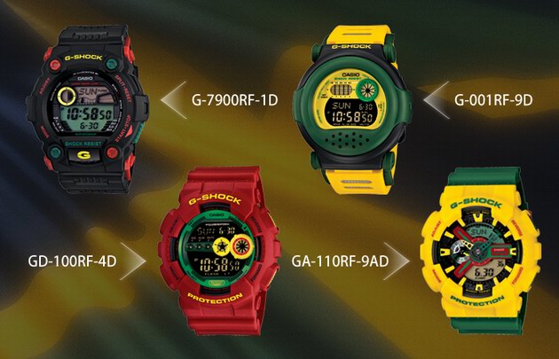 G-SHOCK推出全新系列表款Rastafarian Pack，極具牙買加民族風(fēng)格特色