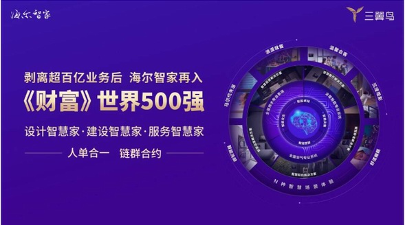 剝離超百億業(yè)務后，海爾集團旗下海爾智家再入《財富》世界500強